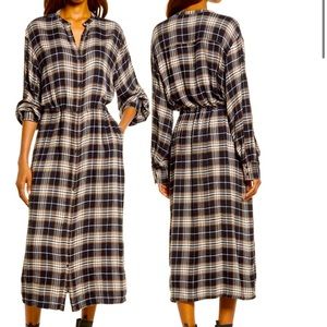 Plaid Shirtdress. XS. NWT.